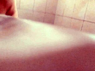 Watch this chubby milf with big tits shower and exhibit herself!