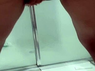 Teen Bent Over Squirts In Bathroom