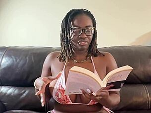 tee vuitton says, 'i'm reading for you while bathing in costume as your nerdy teen slave.'