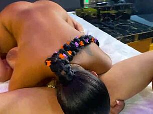 69 Sweet Big Clit Licking and Eating Cunnilingus Close Up