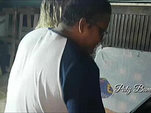 Car Breaks Down In The Favela On Red Light.