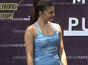 Jacqueline fernandez performs hot exercise routine in detailed video