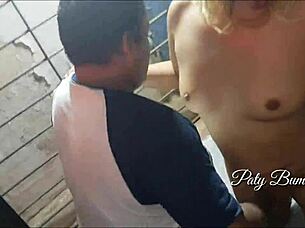 Car Breaks Down In The Favela On Red Light.