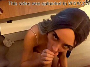 My skinny neighbor came to suck my cock until milk comes out