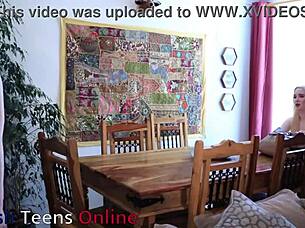 Friend's visit turns into naughty fucking.