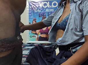 Desi college girl gets roughly fucked by her teacher.