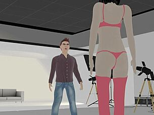 Chinese top model in red lingerie WILL FUCK her photographer to pay for her photos book