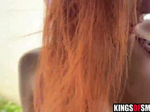 Stepmom and stepson anal outdoors elise london