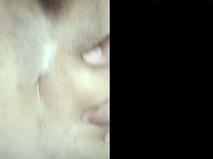 culona mexicana indulges in solo masturbation and whipping