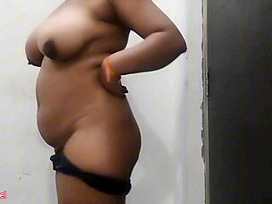 Indian amateur girl Niharika goes viral with solo video showcasing natural big tits and tight body.