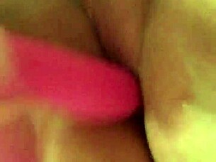 g-spot dildo masturbation with cum and toys