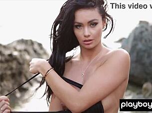 why is kristie taylor spreading her legs on the rocks?