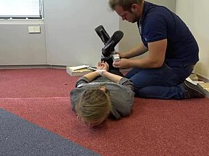 violet haze bound as agent in sex tape