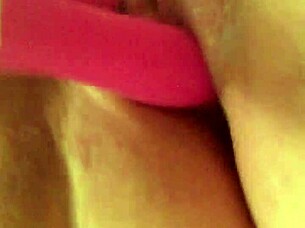 g-spot dildo masturbation with cum and toys