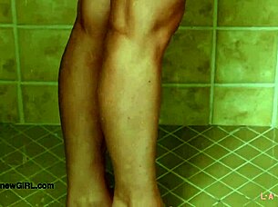Aspiring Petite Teen Model Takes Shower In Casting Interview
