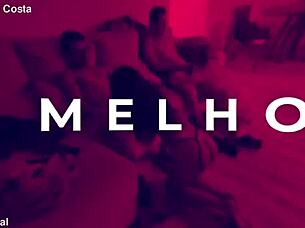 Cassiana Costa Gets Hard Doggystyle Fuck With Blowjob And Handjob.