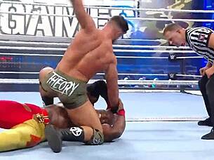 seth rollins battles austin theory and bobby lashley in the survivor series 2022