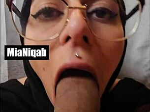 Mia Niqab's Cum-Covered Deepthroat Compilation