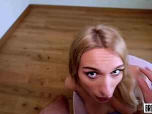 Personal Trainer Savagely Pounds Petite 18+ Student In Cowgirl And Creampie