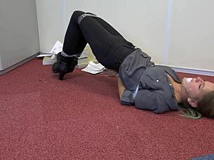 violet haze bound as agent in sex tape