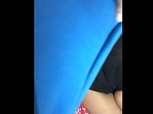 homemade sleepover with my friend in black mini shorts at the gym, showing big ass.