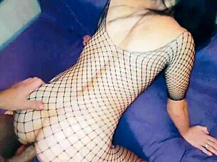 in the bedroom, the skinny wife in lingerie dares to experiment with anal and more