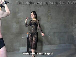 Japanese Mistress Sara Delivers Explosive CFNM Handjob