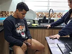 A hot Colombian girl was fucked by her stepbrother