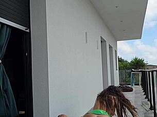 Balcony Fuck with Tommy Cabrio