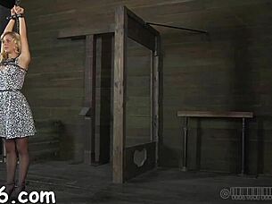 Rough bondage session with cock sucking and nasty fucking