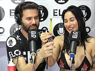 Jenifer Play Excited by Spicy Questions in Podcast