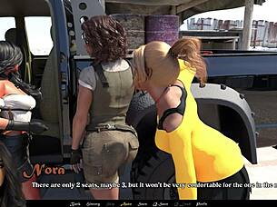 Lets play sandstorm part 5, big cock and tits action