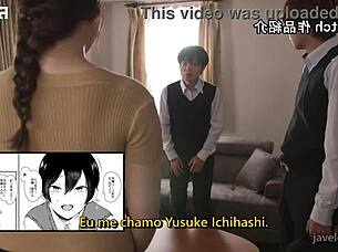 Saegusa Chitose Seduces Son's Friend With Big Ass