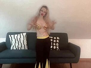 Watch This Drag Queen Perform A Belly Dancing Song!