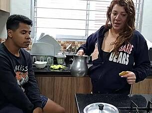 A hot Colombian girl was fucked by her stepbrother