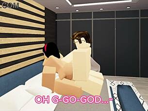 couple banging hard in roblox game