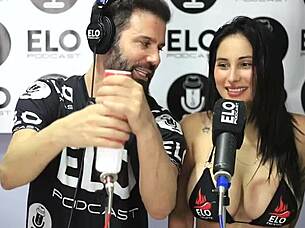 Jenifer Play Excited by Spicy Questions in Podcast