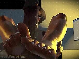 Mature Woman Gives Intense Blowjob To Young Teen In Cartoon Animation Scene