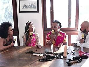 Black couple in Rio addresses prejudice for being large, having sex in public places in sheer red lingerie