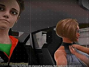 Mature Woman Gives Intense Blowjob To Young Teen In Cartoon Animation Scene