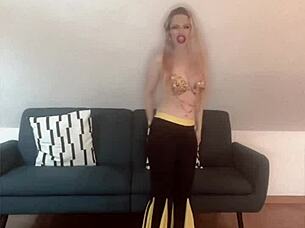 Watch This Drag Queen Perform A Belly Dancing Song!