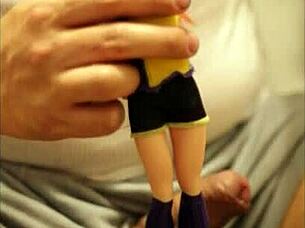 Batgirl tied, cum shower