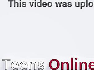 Brit teen flashes and gives oily handjob at party!