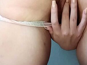 i flash my wet pussy and plugged ass