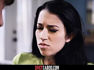 i'm the pervy stud fuckin my stepbrothers cheatin girlfriend, givin her deepthroat blowjob and sex, that brunette teen 18+ babe