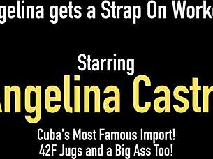 Heavy Hottie Angelina Castro Strapon Fucks Babe Cristi Ann Doggystyle
