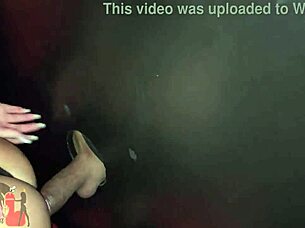 Gloryhole sex, shitty hair, glue, and dirty dick cleaning