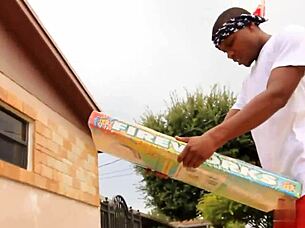 On the 4th, she enjoys fireworks while getting face fucked by a big black cock, ending with a facial on her pretty face