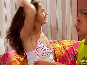 Young girl with hairy pussy