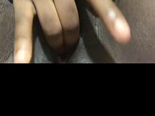 Black Woman Masturbates Her Wet Pussy Solo